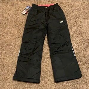 Black Snow Pants with Logo